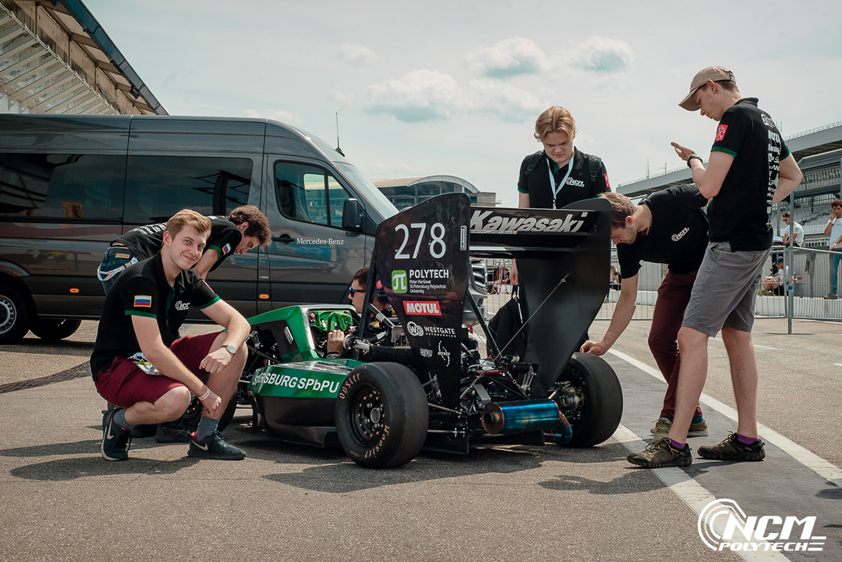The Polytech North Capital Motorsport team builds its fourth race car